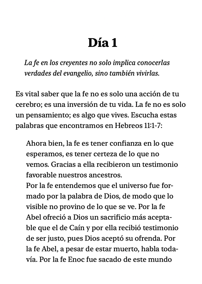 40 Days of Faith (Spanish eBook)