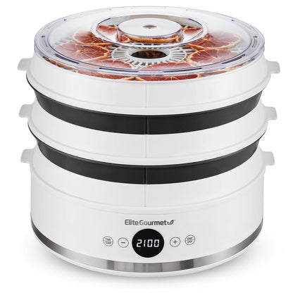 5 Tier Digital Food Dehydrator with BPA Free SlimStore™ Collapsible Trays