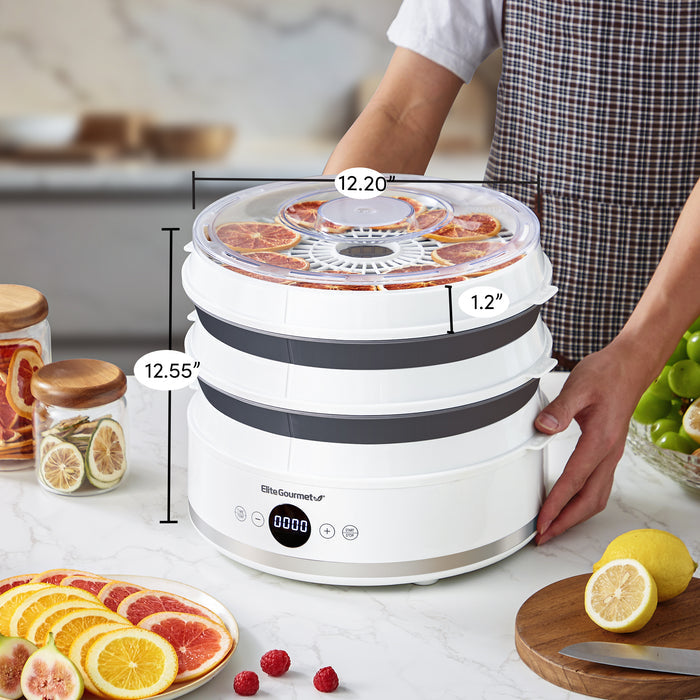 5 Tier Digital Food Dehydrator with BPA Free SlimStore™ Collapsible Trays