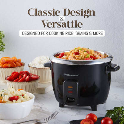 Classic Design & Versatile.  Designed for cooking rice, grains & more