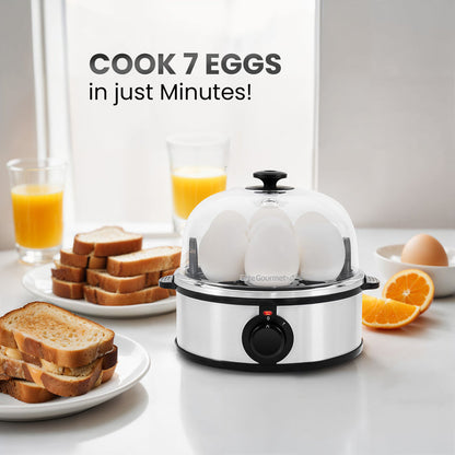 7-Egg Easy Egg Cooker (Stainless Steel)