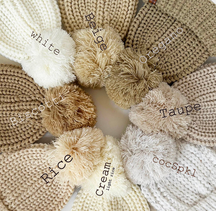Acrylic Pom Beanie