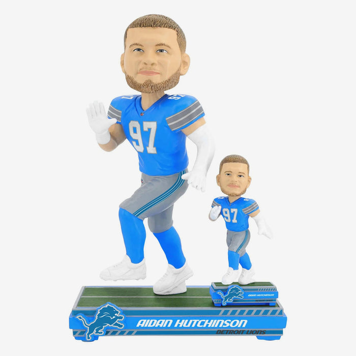 Aidan Hutchinson Detroit Lions Magnetized Bobble Dubblz NFL Football Bobblehead