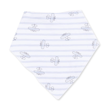 Airplane Stripe - Bandana Bib