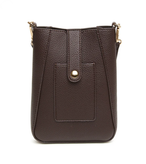 Alice Wheeler Kensington Phone Crossbody Bag - Chocolate