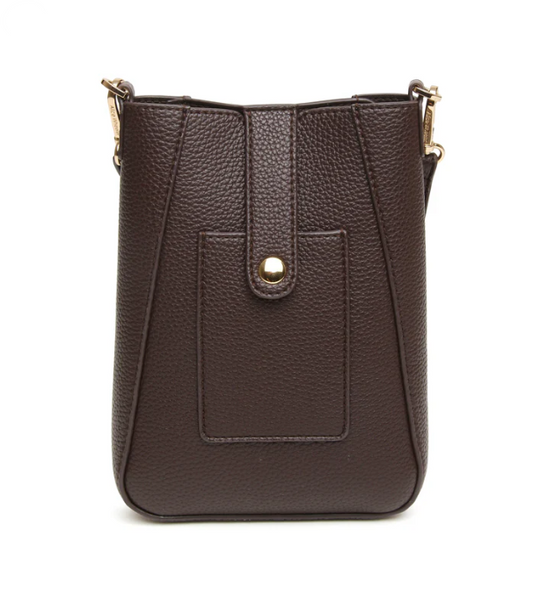 Alice Wheeler Kensington Phone Crossbody Bag - Chocolate