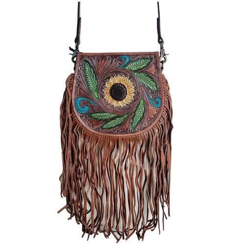 Alula Leather Hobo Bag for Women – Western Tassel Fringe Purse