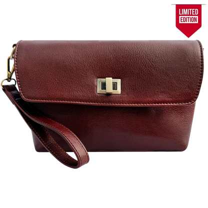 Ariel Leather Wristlet Wallet Travel Clutch Purse for Women