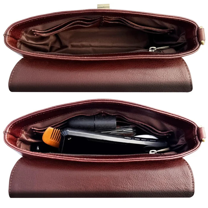 Ariel Leather Wristlet Wallet Travel Clutch Purse for Women