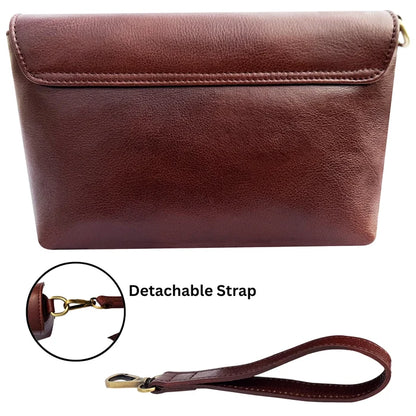 Ariel Leather Wristlet Wallet Travel Clutch Purse for Women