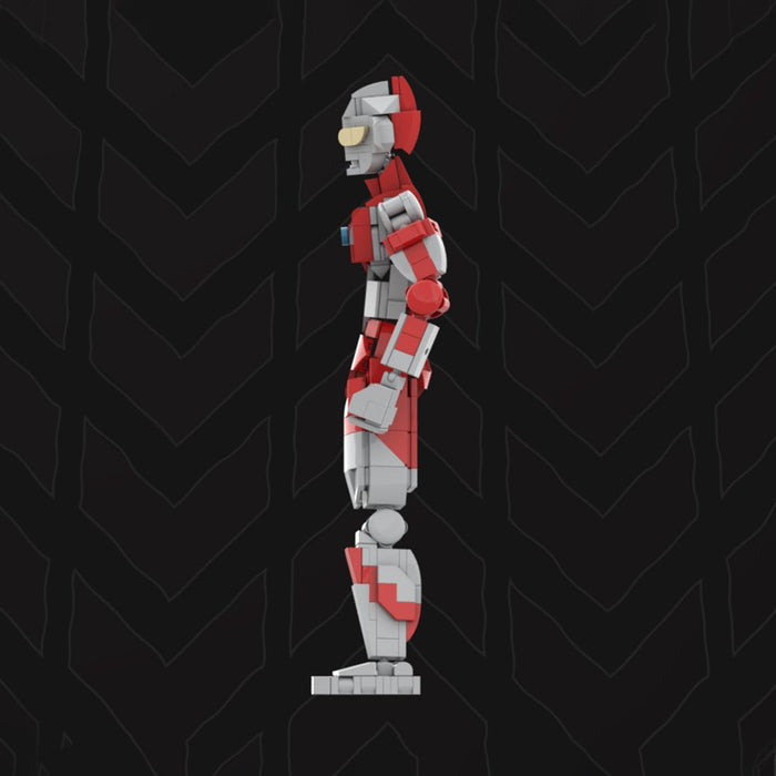Articulated Red & Gray Action Figure Klemmbausteine - LesDiy - Klemmbausteine