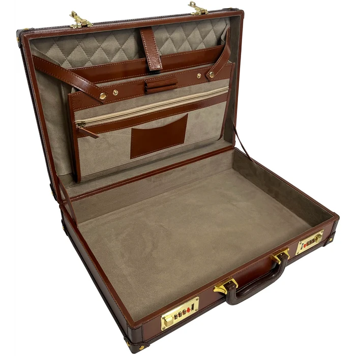 Leather suitcase