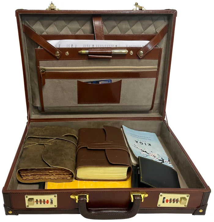 Aston Leather Briefcase - Limited Edition (Brown)