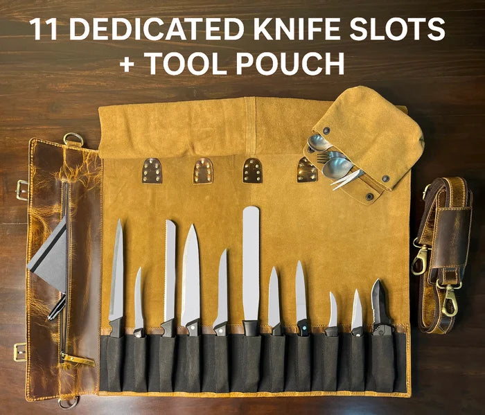 Atlas Koch Knife Roll- Tan(Brown)