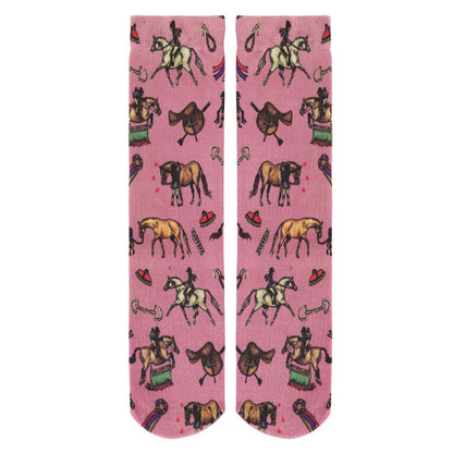 AWST Int'l Children's Lila Hunter Ponies Socks