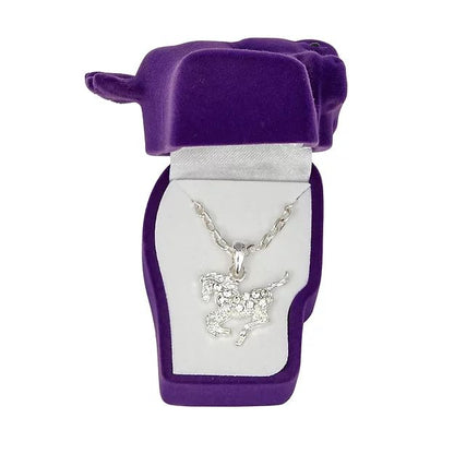 AWST Int'l Aqua Precious Pony Necklace w/Aqua Horse Head Gift Box - Breeches.com
