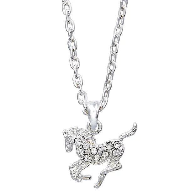 AWST Int'l Aqua Precious Pony Necklace w/Aqua Horse Head Gift Box - Breeches.com