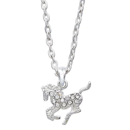 AWST Int'l Aqua Precious Pony Necklace w/Aqua Horse Head Gift Box - Breeches.com