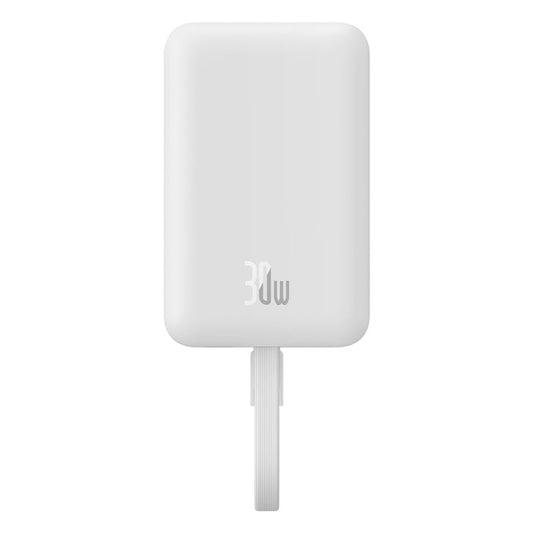 Baseus Magnetic Mini, Wireless Fast Charge Power Bank Type-C Edition, 10000Mah, White