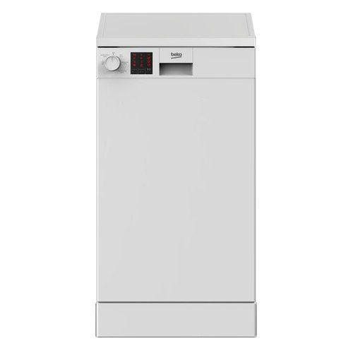 Beko DVS05C20W Slimline Dishwasher White 10 Place Settings White