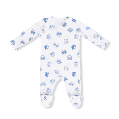 Blue Crabs - 2 Way Zipper Footie