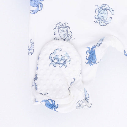 Blue Crabs - 2 Way Zipper Footie