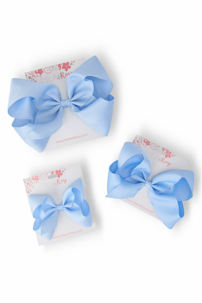 Bluebird Grosgrain Hair Bow