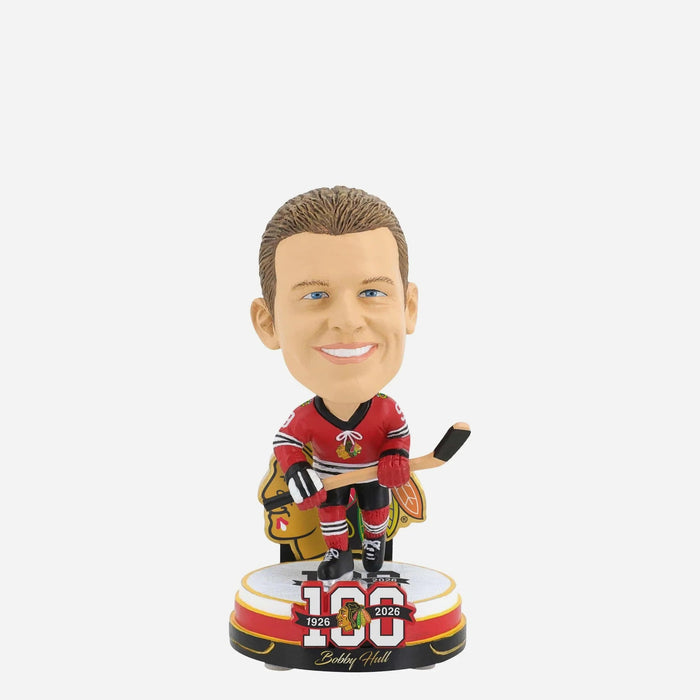 Bobby Hull Chicago Blackhawks 100th Anniversary Mini Bighead NFL Bobblehead