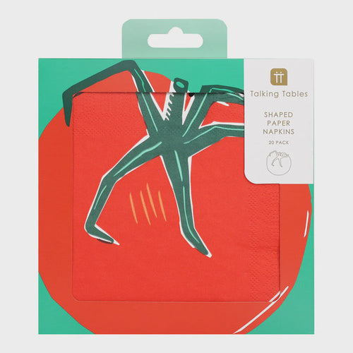 Bon Appetit Pack Of Napkins - Tomato