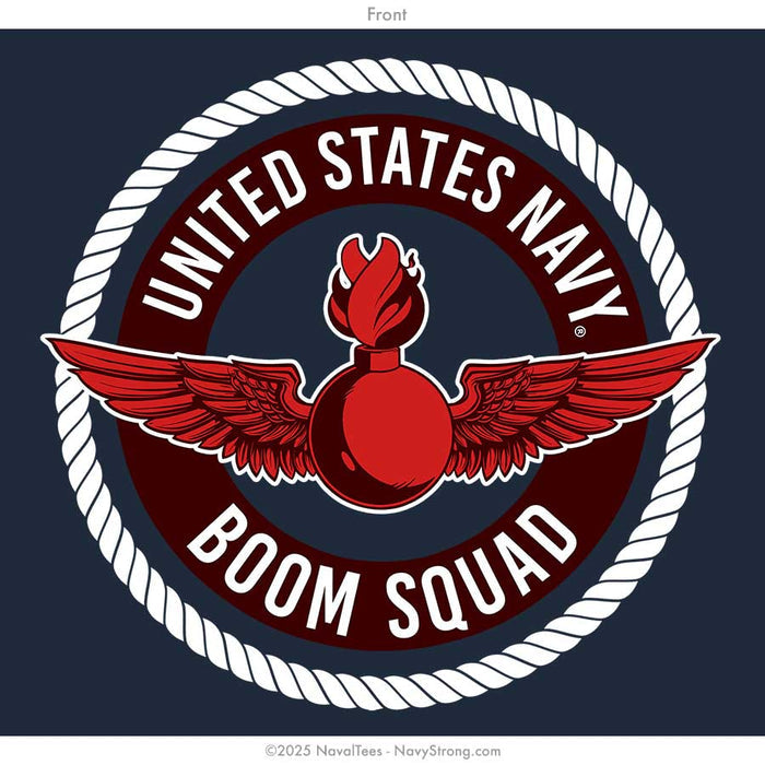 "Boom Squad" Hooded Sweatshirt | Navy