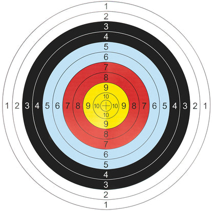 BOWRILLA 20er Set Zielscheiben-Auflagen 38 × 38 cm für Bogenschießen und Training