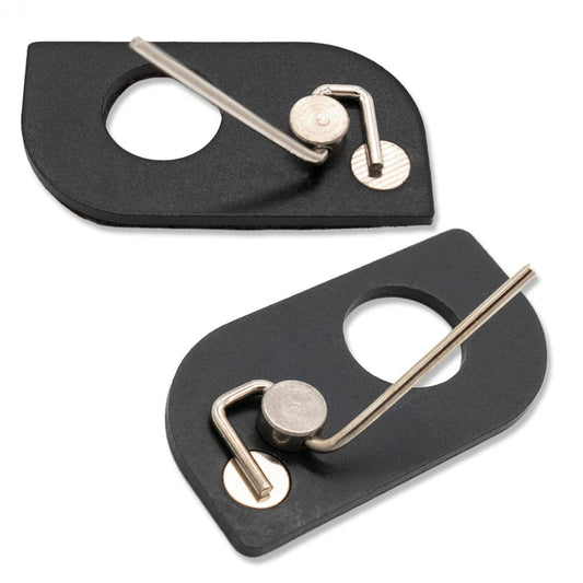 BOWRILLA 6 Stk. magnetische Pfeilauflage aus Edelstahl, universell und selbstklebend