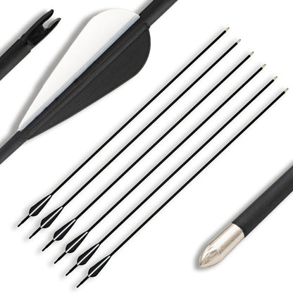 BOWRILLA 6er Set Pfeile mit Metallspitze