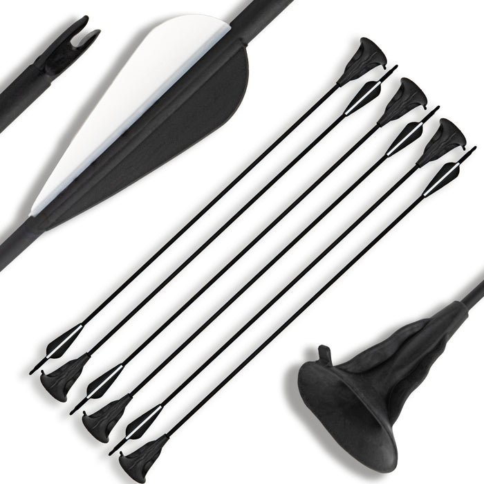 BOWRILLA 6er Set Pfeile mit Saugnapf