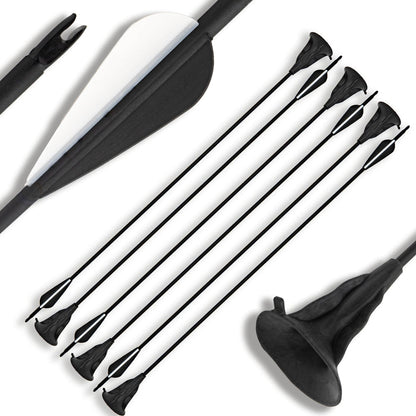 BOWRILLA 6er Set Pfeile mit Saugnapf
