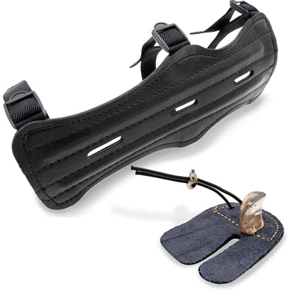 BOWRILLA Armschutz und Fingertab Set für Kinder 6 bis 15 Jahre