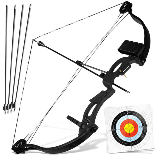 BOWRILLA Compoundbogen Einsteiger - Starter Set - 15-29 lbs - 34 Zoll