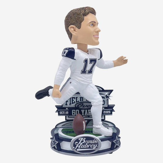 Brandon Aubrey Dallas Cowboys Most Career Field Goals Over 60 Yards Record NFL Bobblehead