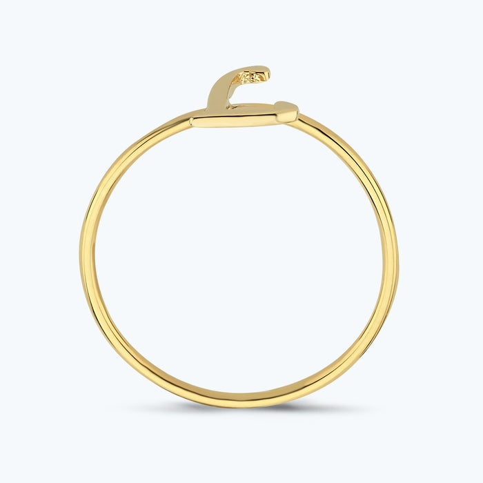 Buchstabe L Goldring