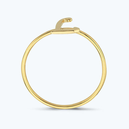 Buchstabe L Goldring