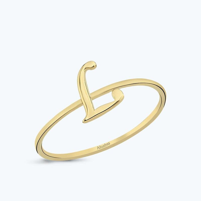 Buchstabe L Goldring