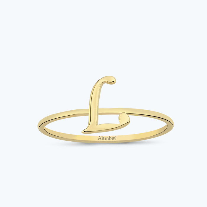 Buchstabe L Goldring