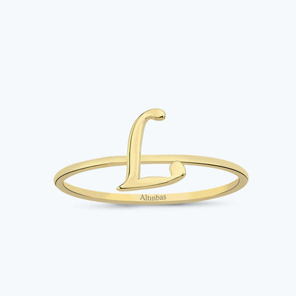 Buchstabe L Goldring