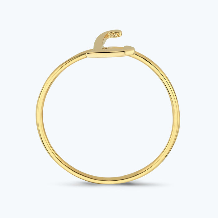 Buchstabe L Goldring