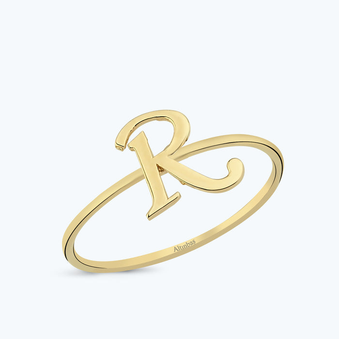 Buchstabe R Goldring