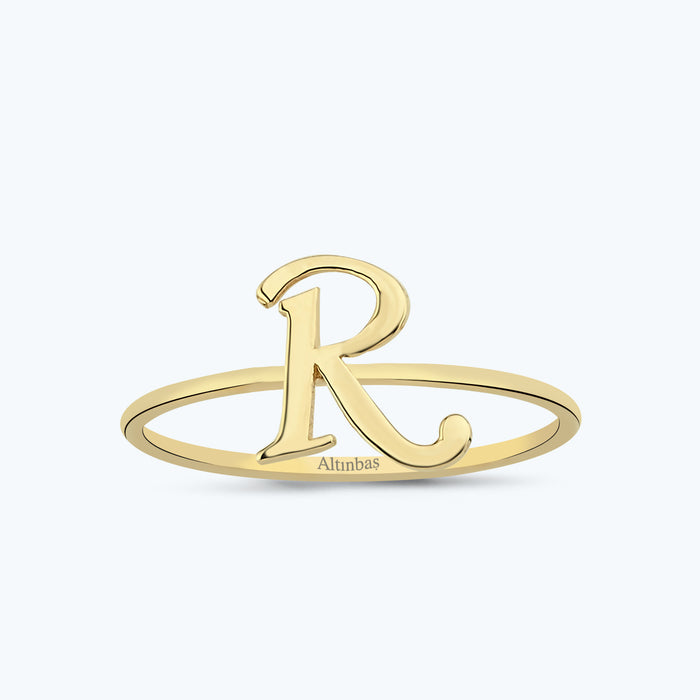 Buchstabe R Goldring