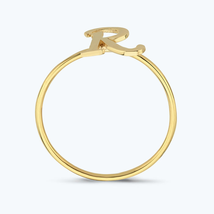 Buchstabe R Goldring