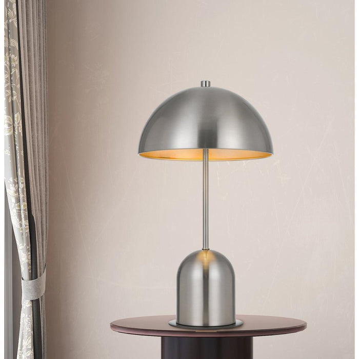 Cal Lighting Peppa Metal Mushroom Accent Table Lamp with Color Options