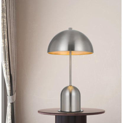 Cal Lighting Peppa Metal Mushroom Accent Table Lamp with Color Options