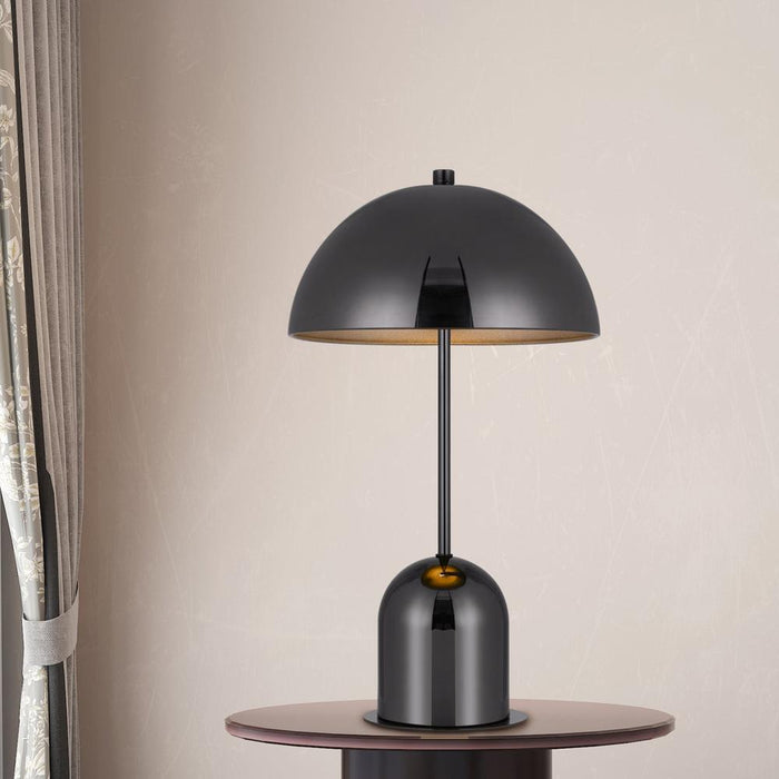 Cal Lighting Peppa Metal Mushroom Accent Table Lamp with Color Options